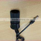 New Custom Female Cigarette Plug to DC 5.5x2.1 With 2C 22AWG DC & Cigarette Wire Harness thumbnail-4