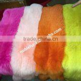 Factory China Plush Winter Bright Real Fox Fur Blanket Fashion Dyed Raw Skin Color Fox thumbnail-1