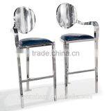 Modern Fashion Bar Outdoor Banquet Stainless Steel Bar Chair thumbnail-6
