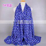 Bulk Selling Fashion Cute Cotton Viscose Wave Polka Dot Scarf Shawl thumbnail-5