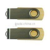 Low Cost Promotion Gift Swivel Wooden Usb Pen Drive With Custom Logo Printing, Laser Engraving and Optional Capacity 1G-64G thumbnail-1