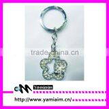 Promotional Fashion Bling Flower Keychain