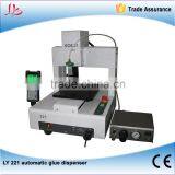 LY 221 automatic glue dispensor 3 axis compatible for mobile frame glue dispensing works 110V/220V