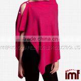 Boho Bolero Scarf Modern Cape Knit Women Poncho With Buttons Winter Wrap thumbnail-4