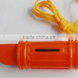 Multi-functional Plastic ABS Whistle With Orange Color Emergency With Compass thumbnail-2