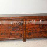 Chinese Antique Painting Four Door Cabinet thumbnail-1