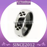 Stainless Steel Laser-cut Rings With Heart Shape Hole