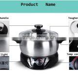 Electric Stainless Steel Split Hot Pot DHG-200F thumbnail-3