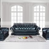 leather sofa /high quality wooden frame chestesterfield sofa F56