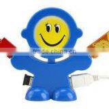 Man Shaped 4 Ports Usb 2.0 Hub Driver High Speed Mini 2.0 Version 4 Port USB Hub thumbnail-4
