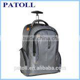 promotional business trolley backpack with wheels, rucksack backpack travel bag