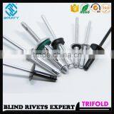 HIGH QUALITY FACTORY BLACK OXIDATION COLOR TRI-GRIP RIVETS FOR GLASS CURTAIN WALL thumbnail-2