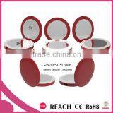 Customized Makeup Mirror With Power Bank / Lighted Power Bank Mirror With Customized Logo