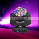 High Quality Beye LED Moving Head Zoom 19pcs RGBW 4in1 15W Moving Head LED Beam Wash 10K LED Light