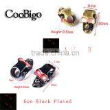 Single Vertical Metal Skull Antique Brass/Gun Black Plated Glow in Dark for Paracord Knife Lanyards #FLQ053-CLR/DLR