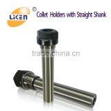 ER collet holder with straight shank ER8; ER11; ER16; ER20