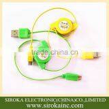 Wholesale Colorful Retractable 2.0 USB Micro Charger Cable for Samsung Android Phones thumbnail-5