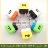 Factory Supply Jelly Color Mini USB Home Charger US Folding Plug High Quality for Android Smartphones thumbnail-2