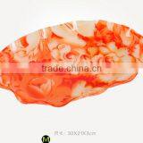 2015 Fashional M Size Oval Transparent Acrylic Fruit Plate Dry Fruit Plate thumbnail-1