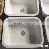 Solid Surface Undermount Corner Kitchen Sink thumbnail-4
