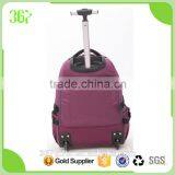 Fashion Design Colourful Students Trolley Backpack Nylon Fabric Trolley Bag thumbnail-4