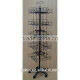 SGS Certified Four Sides Metal Floor Revolving Stand From China