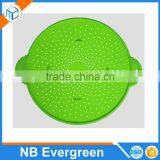 Multifunctional Stainless Steel Splatter Screen Guard Silicone Splatter Screen Strainer Trivet thumbnail-1