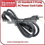 US Standard 3 Prong AC Power Cord Cable thumbnail-5