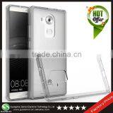 Samco Clear Ultra-thin Transparent TPU Frame + Acrylic Back Cover Phone Protector Case for Huawei Mate 8