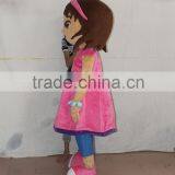 HI CE Hot Sale Funny Plush Pretty Girl Mascot Costume for Sale thumbnail-2