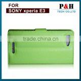 2015 Black Slim Black Hard Cover Flip Mobile Phone Case For Sony Xperia e3 thumbnail-4