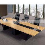 L Shape Laminated Simple Work Room Factory Modular Conference Room Table thumbnail-4