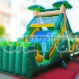 Hot Sale Jungle Inflatable Obstacle Course for Sale, Inflatable Plam Tree Adult Inflatable Obstacle Course