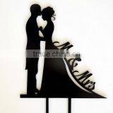 Mr&Mrs Wedding Cake Topper Bride and Groom Romantic With Heart thumbnail-1