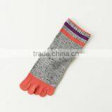 Hot Selling Japanese Design OEM School Lovely Girls Winter Comfortable Cotton Plain Black Injinji Yoga Fluffy Socks thumbnail-3