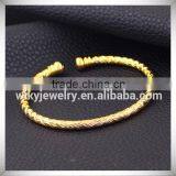 Direct Wholesale Costume Brass Jewelry China Gold Daily Wear Expandable Bangle thumbnail-3