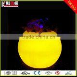 New Stylish Decorative Plastic Flower Pot LED Light Round Ball Shape LED Pot With Remote Control thumbnail-3