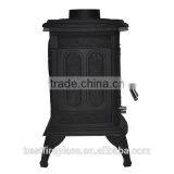 Single Door Wood Burning Stove With Back Bolier thumbnail-3