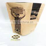 Kraft Paper Coffee Packaging Bags With Valves