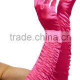 Arm Length Purple Long Satin Gloves thumbnail-6