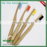 Natural Print Logo Bamboo Thick Handle Best Toothbrush Wholesale thumbnail-2