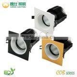 12w Cob Led Downlight, China Recessed Downlight, Square Led Downlight thumbnail-1