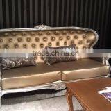 Good Quality Silver Planing Leather Sofa thumbnail-1