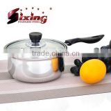 Cheap Wholesale Stainless Steel Sauce Pan With Glass Lid