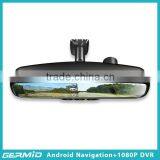 Android Gps Mirror With Bluetooth Dual Camera 1080p Car Dvr Rearview, Rear View Mirror Dash Cam thumbnail-2