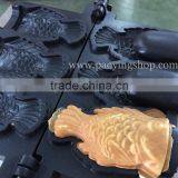 (3 in 1) 3pcs Commercial Use Non-stick 110v 220v Electric Icecream Taiyaki Baker + Batter Dispenser + Stuffing Scoop thumbnail-5