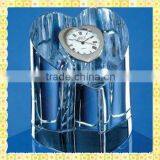 Handmade Unique Exquisite Cutting Heart-shaped Crystal Clock For New Year Business Gifts Souvenirs thumbnail-1