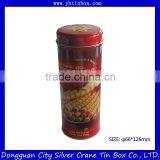 Round Metal Cookie Tin Box