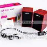 Active Type and 2( 2.0) Channels Wooden Case Computer Speaker thumbnail-5