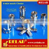 1000PSI Brass Push-in 6-mist Nozzle Water Cluster Head